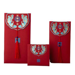 红包结婚中式烫金万元塞门小号红包高档创意结婚婚礼娶亲利是封