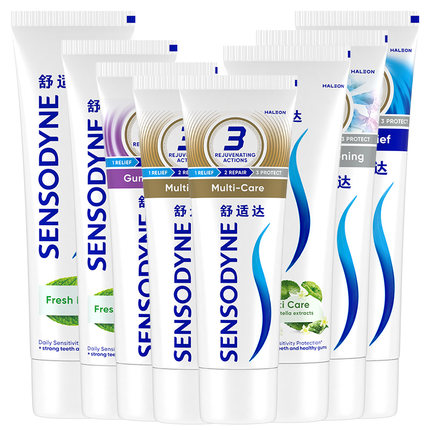 舒适达牙膏抗敏感护齿联盟家庭大