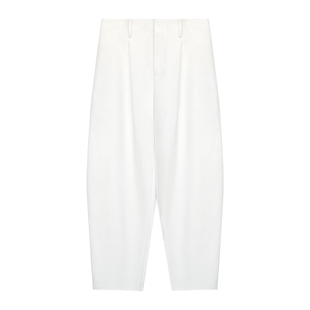 因由 时髦简约瘦挺缝小鸟腿微锥纯色气质百搭九分休闲裤女春夏