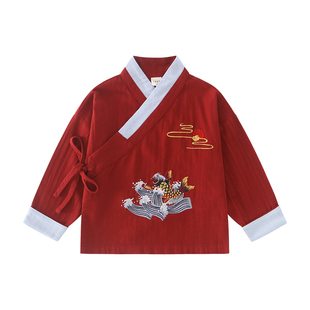 【断码清仓款】男童汉服唐装春秋上衣儿童中国风长袖女童中式古装