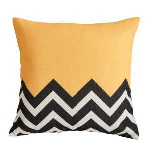 北欧沙发抱枕靠垫客厅现代棉麻黄色抱枕套办公室腰枕卧室床头靠枕