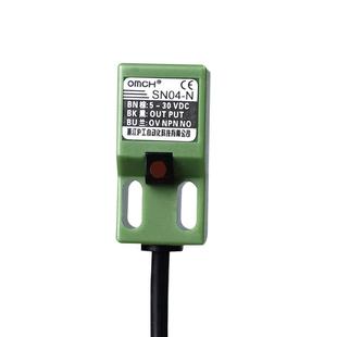 沪工方形金属感应接近开关传感器SN04-n/n2/3/p/d1/y二三线NPN24V