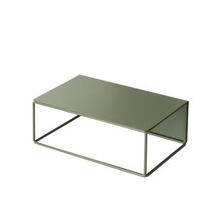 墨绿色笔记本增高架 桌面铁艺置物架 金属书架 咖啡角简约收纳架