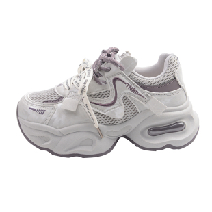 欧洲站超火厚底老爹鞋女增高显脚小2026新款春季小个子运动休闲鞋