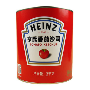 Heinz Tomato Ketchup亨氏番茄沙司3kg意面薯条比萨汉堡西餐商用