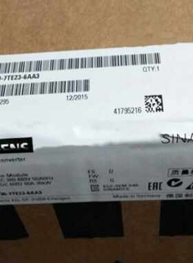 议价6SL3130-7TE23-6AA3西门子S120主动型电源模块6SL31307TE236A