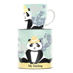 德国Ritzenhoff瑞森哈夫陶瓷咖啡杯马克杯子设计师图案带圆筒礼盒