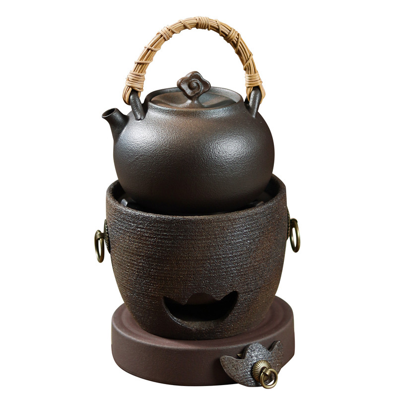 炭火烧水壶煮茶柴烧老式养生陶壶