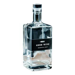 玻璃瓶500ml白酒黄酒洋酒瓶礼盒包装一斤装密封酒壶人参威士忌瓶