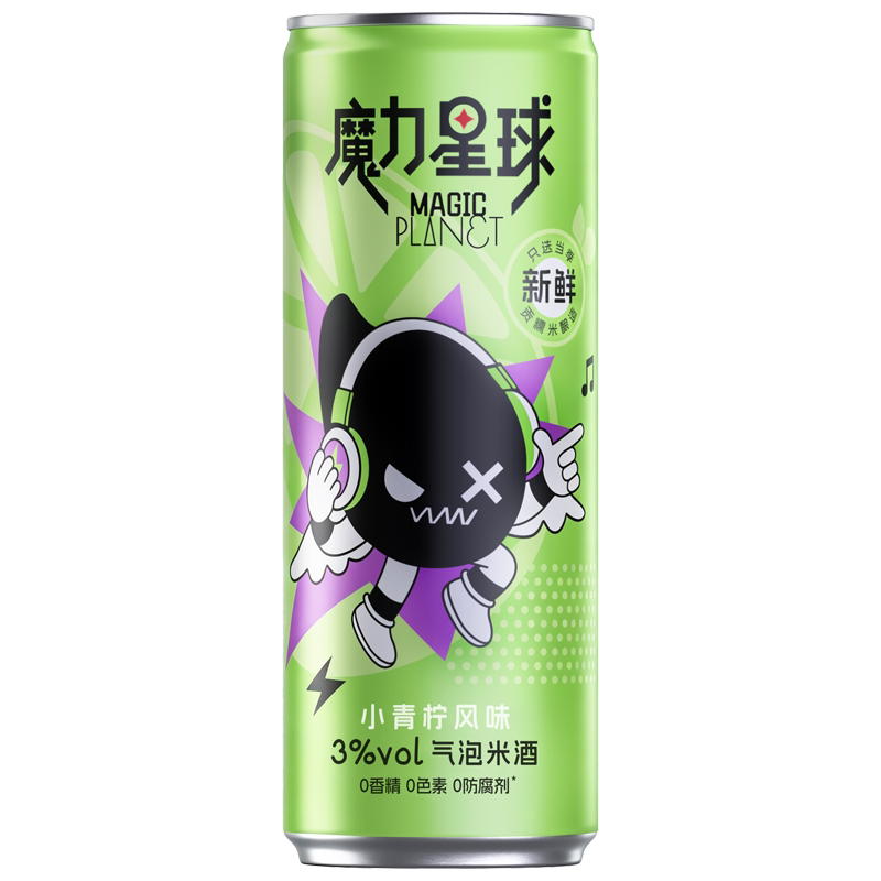 魔力星球低度微醺气泡米酒330ml