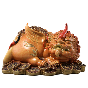 大明铜匠铜貔貅招财摆件玄关装饰办公室客厅开店开业乔迁新居礼物