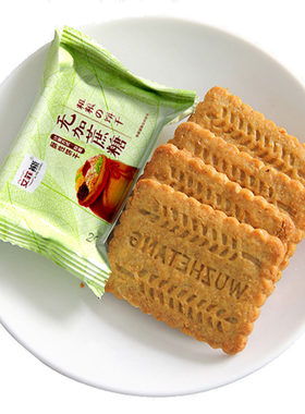 无加蔗糖粗粮麦麸燕麦饼干