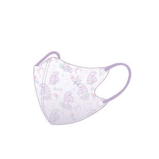 日本Morandi Co口罩卡通成人系列紫色立体超薄防护小脸赵露思同款