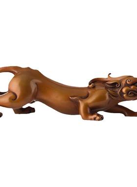 官作紫铜螭龙摆件貔貅家书房镇纸