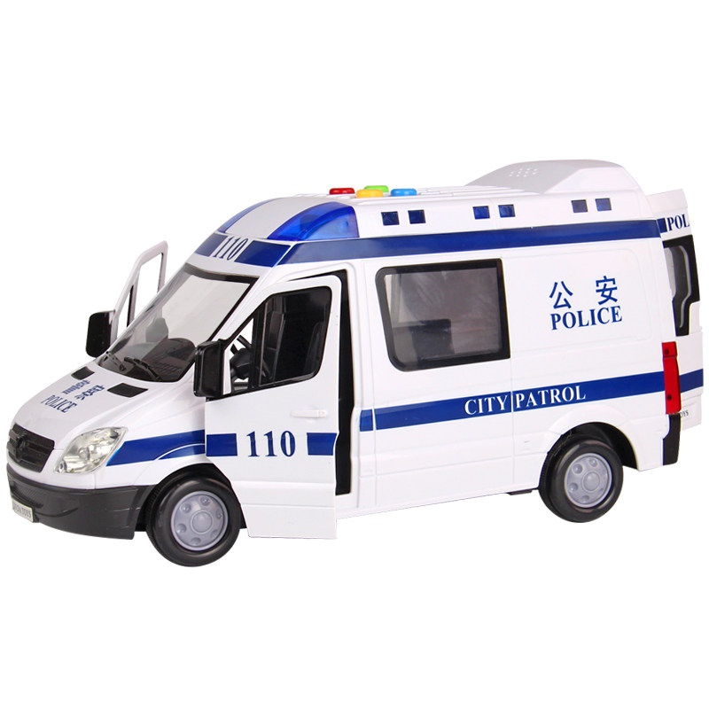 林达玩具警车惯性车模型音乐灯光