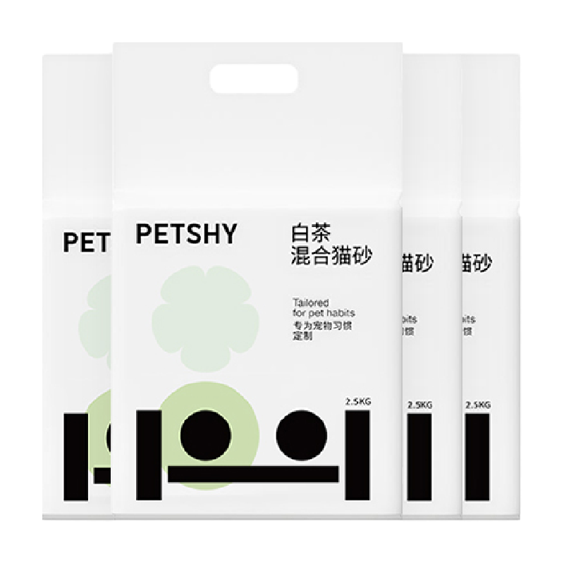 petshy白茶猫砂几近无尘可冲厕