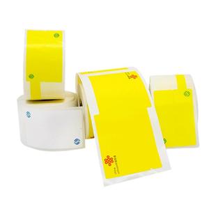 热敏中国移动电信联通logo标签机房设备通信线缆标签纸分光器机架机柜面板25*75二维码打印纸02F适用理念普贴