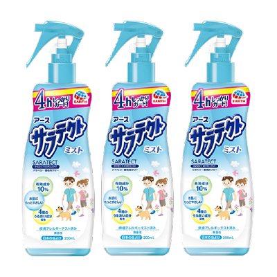 安速花露水驱蚊水喷雾200ml×3瓶
