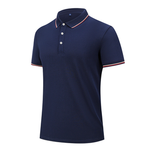 工作服商务polo衫定制t恤短袖文化衫定做纯棉刺绣印字logo团体服