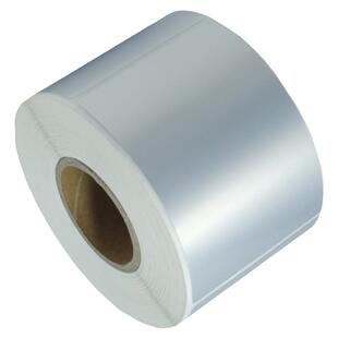 哑银标签纸65*90mm亚银不干胶条码打印6.5x9cm 银色pet标签贴定制