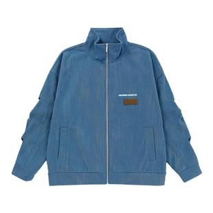 BJHG不计后果美式立领加绒夹克外套男女款秋冬季2025新款潮棒球服