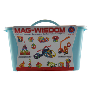 国庆礼物科博MAG-WISDOM磁力片258智慧片188件岁玩具兼容playmags