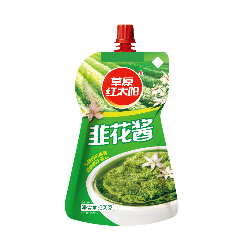 草原红太阳火锅韭菜花酱新鲜韭花酱配料袋装家用调料蘸料佐餐酱