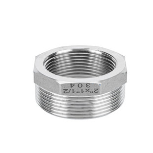 304不锈钢补芯异径内外丝转换卜申补心变径直接转接头1寸6分转4分