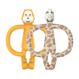 英国MatchstickMonkey火柴猴牙胶婴儿磨牙棒宝宝按摩牙咬胶动物款
