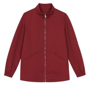 2025新款红色开春外套女开衫休闲妈妈春秋卫衣宽松特大码胖MM上衣