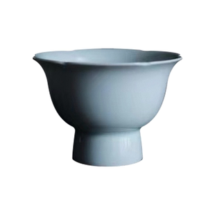 無人问津   半手白玉须奉酒 花口 高足酒杯 茶杯