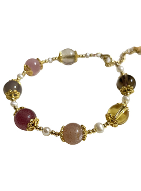 天然福禄寿水晶闺蜜送礼ins手链