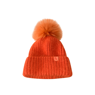 时尚兔毛针织帽女冬季保暖毛线帽