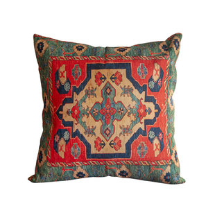 原创复古方形抱枕可定制双面带芯波西米亚厚麻靠枕民宿民族风靠垫