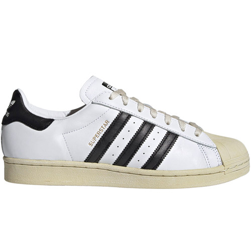 阿迪达斯SUPERSTAR 80S三叶草男女复古做旧贝壳头金标板鞋FX5558