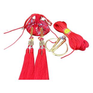 中式婚礼道具绣球结婚结发锦囊同牢礼合卺葫芦明制汉婚礼仪式用品