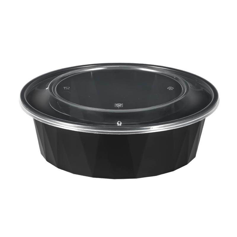 980/1250ml扁圆盆型黄焖鸡打包盒