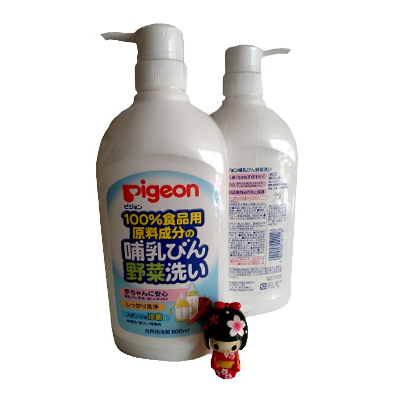 日本进口pigeon贝亲婴儿奶瓶清洗剂果蔬清洁剂800ml