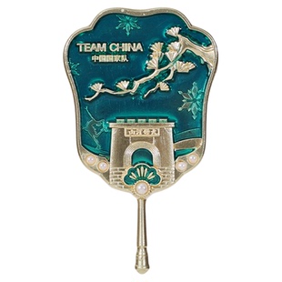 红梅青松徽章TEAM CHINA复古收藏徽章新年礼物收藏装饰中国国家队