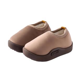 儿童棉鞋软底地板鞋宝宝包跟女童秋冬季小孩室内家居男童棉拖鞋