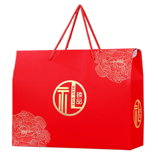 年货礼盒新年包装盒特产腊味熟食干货坚果马年春节礼品盒空盒定制