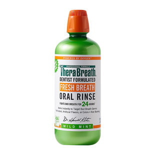 美国TheraBreath凯斯博士漱口水清新口气护牙龈去口臭温和无酒精