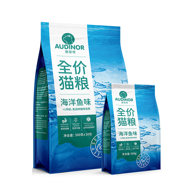 澳丽得500g海洋鱼味低盐美毛幼猫