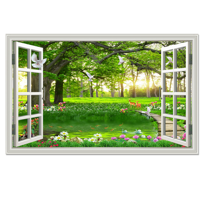 风景画沙发背景墙贴装饰画壁画