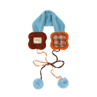 Puui噗又费尔岛梦境秋冬保暖针织毛线围巾可爱女生毛绒防寒耳罩