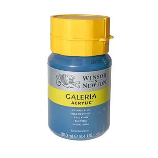 温莎牛顿画廊丙烯颜料管装单支60ML瓶装250ML套装美术学生专用DIY艺术手绘墙绘美甲颜料防水不掉色金色钛白色