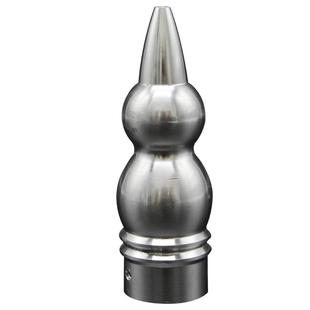 御武堂红樱枪头长矛不锈钢圆葫芦头武术器配件樱枪尾戳后墩未开刃