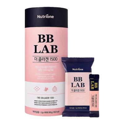 韩国直邮NUTRIONE BB LAB胶原蛋白1500肌肤水润光滑2g*90袋礼盒装