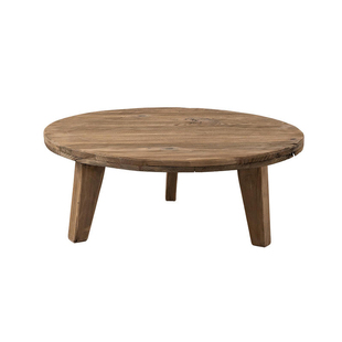 Onlythis复古角几边几实木圆形茶几老松木组合现代简约客厅子母桌