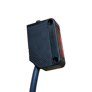 方形激光光电开关漫反射激光传感器 NPN PNP直流三线红色光斑电眼